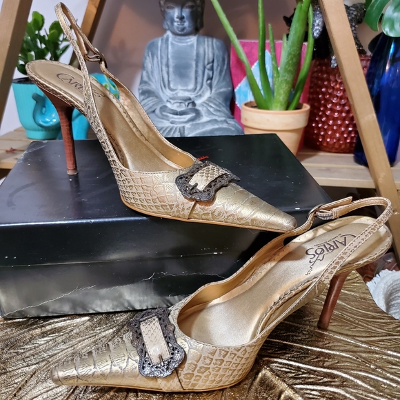 Carlos Santana "Prospect" pointed-toe slingback pu - Picture 5 of 6